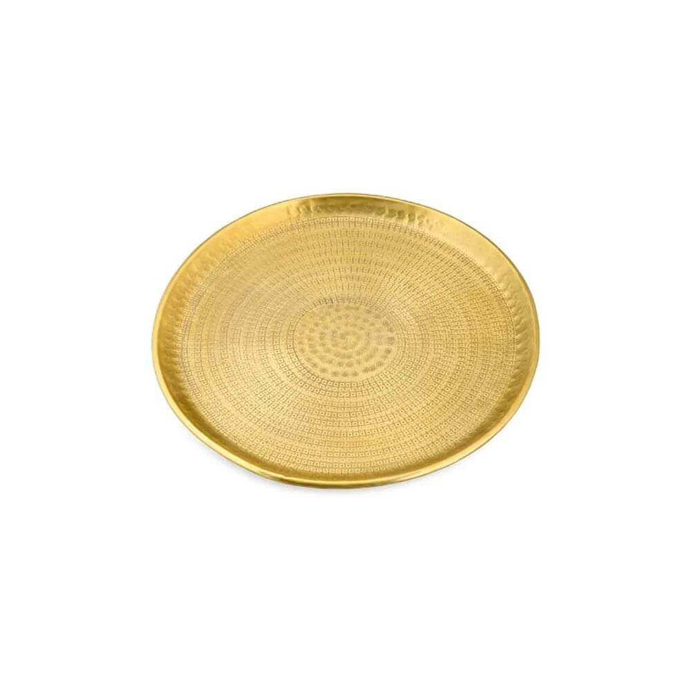 Nkuku Mahika Tray Antique Brass Small